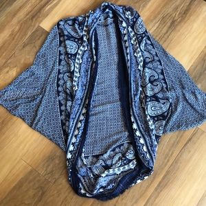Navy Patterned Kimono